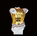 Reconstruction of the so-called Cuirass-Torso from the Athenian Acropolis, Variant B, Vinzenz Brinkmann, Plaster cast, natural pigments in egg tempera, gold foil